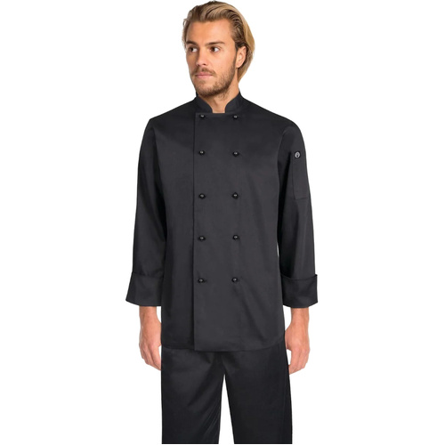 WORKWEAR, SAFETY & CORPORATE CLOTHING SPECIALISTS - Darling Black L/S Basic Chef Jacket