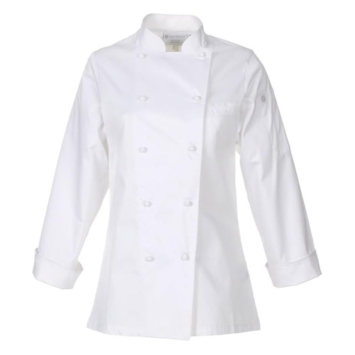 WORKWEAR, SAFETY & CORPORATE CLOTHING SPECIALISTS Elyse Women's Egyptian Cotton Chef Jacket
