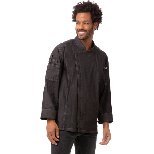WORKWEAR, SAFETY & CORPORATE CLOTHING SPECIALISTS Gramercy Mens Denim Chef Jacket