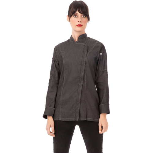 WORKWEAR, SAFETY & CORPORATE CLOTHING SPECIALISTS Gramercy Ladies Denim Chef Jacket