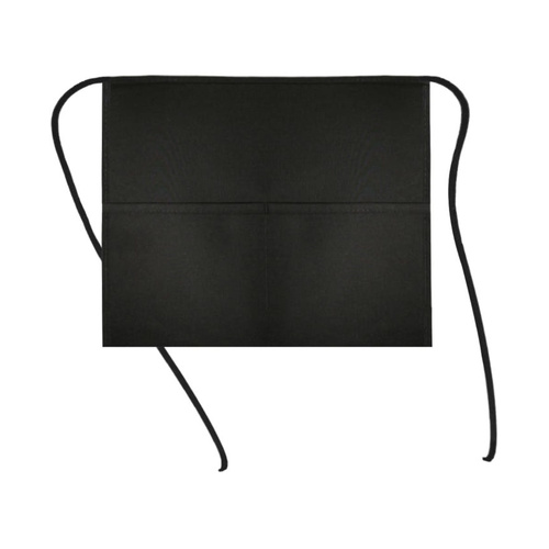 WORKWEAR, SAFETY & CORPORATE CLOTHING SPECIALISTS Black Two Pocket Square Waist Apron