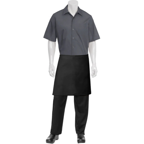 WORKWEAR, SAFETY & CORPORATE CLOTHING SPECIALISTS Black Half Apron No Pocket