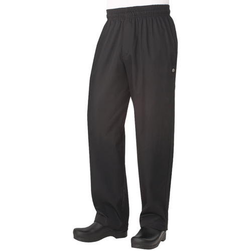 WORKWEAR, SAFETY & CORPORATE CLOTHING SPECIALISTS Black Basic Baggy Pants w/ Zipper Fly