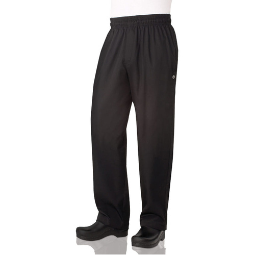 WORKWEAR, SAFETY & CORPORATE CLOTHING SPECIALISTS Black Basic Baggy Pants w/ Zipper Fly