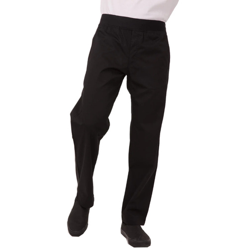 WORKWEAR, SAFETY & CORPORATE CLOTHING SPECIALISTS Lightweight Black Slim Fit Chef Pants