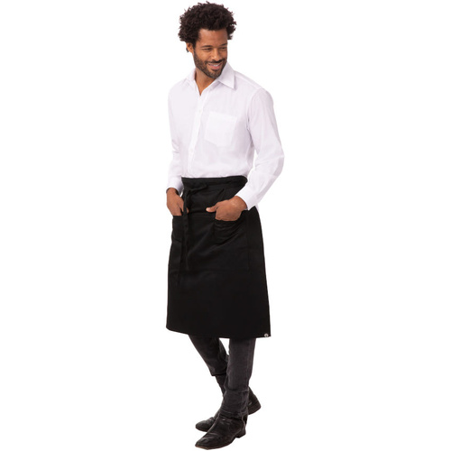 WORKWEAR, SAFETY & CORPORATE CLOTHING SPECIALISTS Black Reversible Bistro Apron