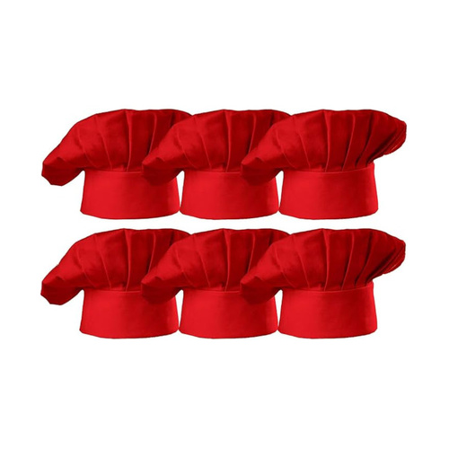 WORKWEAR, SAFETY & CORPORATE CLOTHING SPECIALISTS Red Traditional Chef Hat