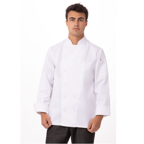 WORKWEAR, SAFETY & CORPORATE CLOTHING SPECIALISTS Monza White Executive Chef Jacket