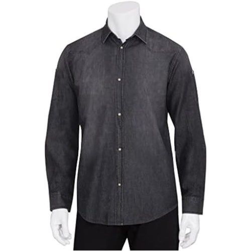 WORKWEAR, SAFETY & CORPORATE CLOTHING SPECIALISTS Trenton Mens Washed Denim Shirt