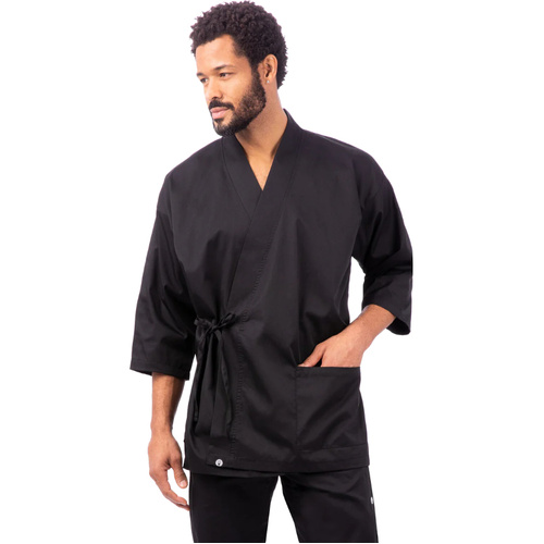 WORKWEAR, SAFETY & CORPORATE CLOTHING SPECIALISTS Black Sushi Server Jacket