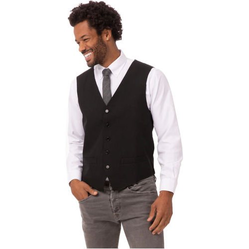 WORKWEAR, SAFETY & CORPORATE CLOTHING SPECIALISTS Men's Black Basic Vest