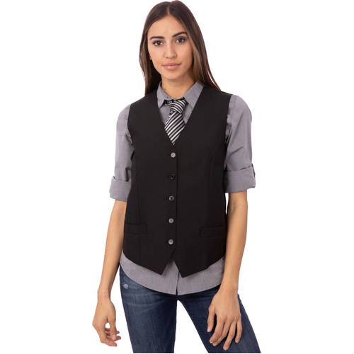 WORKWEAR, SAFETY & CORPORATE CLOTHING SPECIALISTS Women' s Black Basic Vest