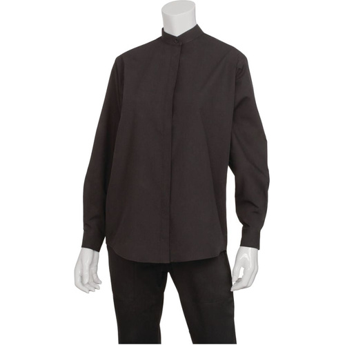 WORKWEAR, SAFETY & CORPORATE CLOTHING SPECIALISTS Women s Black Banded Collar