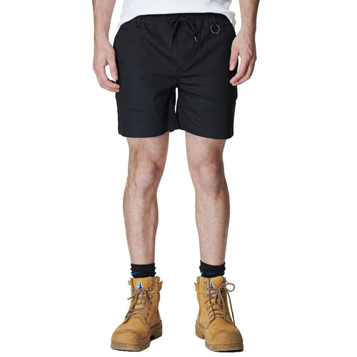 WORKWEAR, SAFETY & CORPORATE CLOTHING SPECIALISTS - MENS ELASTIC BASIC SHORT