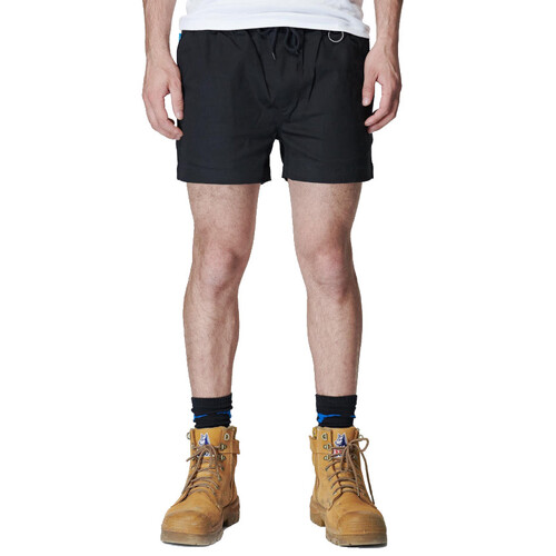 WORKWEAR, SAFETY & CORPORATE CLOTHING SPECIALISTS - MENS ELASTIC SHORT SHORT