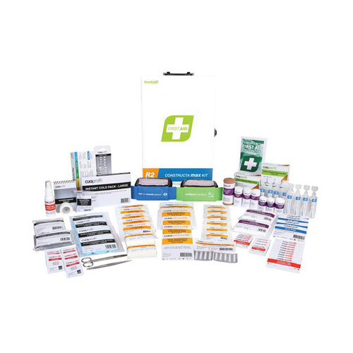 WORKWEAR, SAFETY & CORPORATE CLOTHING SPECIALISTS First Aid Kit, R2, Constructa Max Kit, Metal Wall Mount