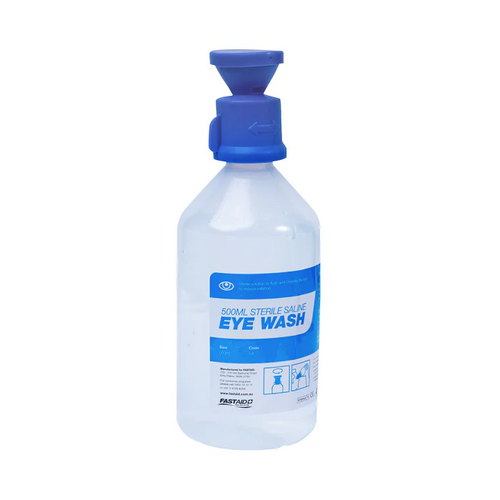 WORKWEAR, SAFETY & CORPORATE CLOTHING SPECIALISTS EYE WASH SOLUTION, 500ML BOTTLE WITH CAP, 10PK
