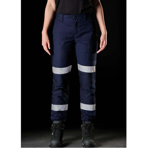 WORKWEAR, SAFETY & CORPORATE CLOTHING SPECIALISTS - WP-4WT Ladies Cuff Work Pant 360 Stretch - Taped