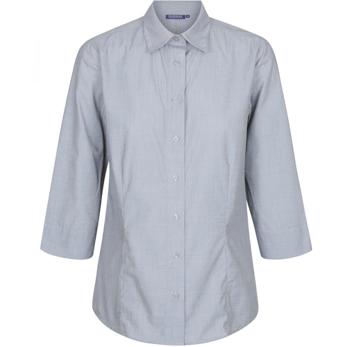 WORKWEAR, SAFETY & CORPORATE CLOTHING SPECIALISTS SMITH - WOMEN'S END ON END 3/4 SLEEVE SHIRT