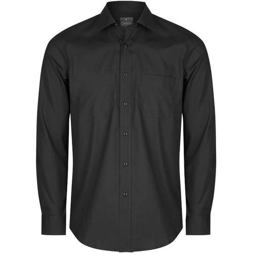 WORKWEAR, SAFETY & CORPORATE CLOTHING SPECIALISTS - Nicholson - Mens Premium Poplin Long Sleeve Shirt