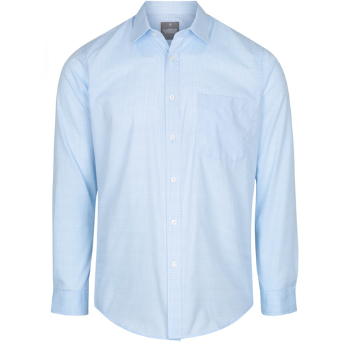 WORKWEAR, SAFETY & CORPORATE CLOTHING SPECIALISTS - BELL - MEN'S MINI CHECK LONG SLEEVE SHIRT