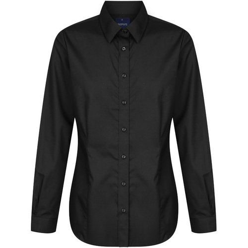 WORKWEAR, SAFETY & CORPORATE CLOTHING SPECIALISTS - Nicholson - Women's Premium Poplin Long Sleeve Shirt