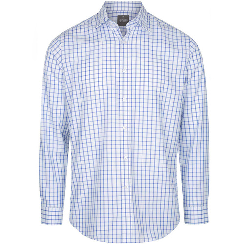 WORKWEAR, SAFETY & CORPORATE CLOTHING SPECIALISTS - BOURKE - MEN'S LONG SLEEVE OXFORD WINDOW PANE CHECK SHIRT