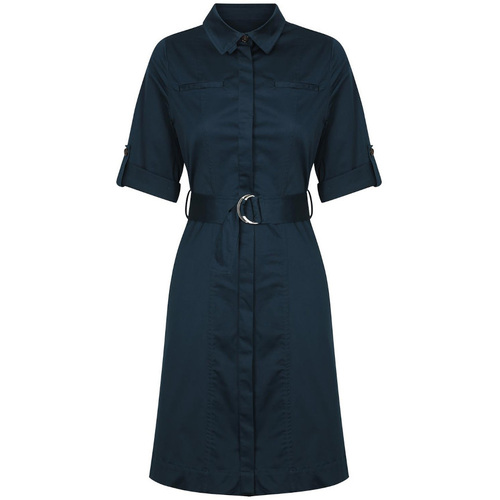 WORKWEAR, SAFETY & CORPORATE CLOTHING SPECIALISTS - Riley - Women's Sateen Belted Shirtdress