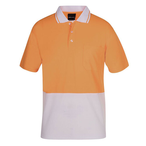 WORKWEAR, SAFETY & CORPORATE CLOTHING SPECIALISTS - JB's HI VIS 4602.1 NON CUFF TRAD POLO 1