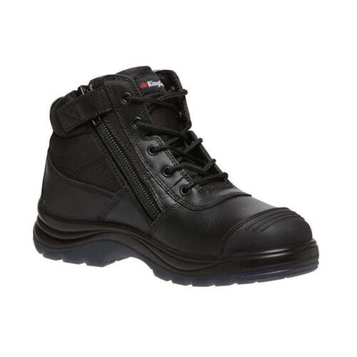 WORKWEAR, SAFETY & CORPORATE CLOTHING SPECIALISTS - Tradies - ZIP PR BLACK Boot