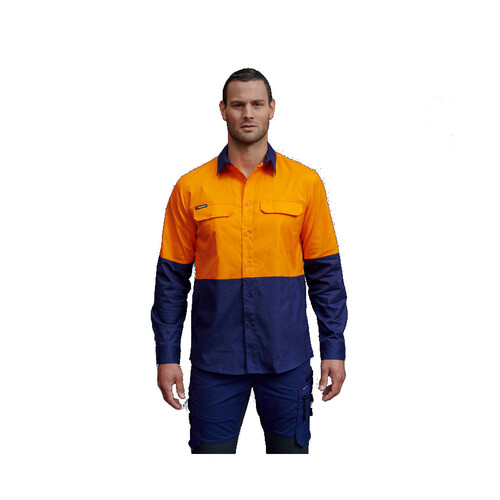 WORKWEAR, SAFETY & CORPORATE CLOTHING SPECIALISTS - Workcool - WC PRO HI VIS SHIRT - LONG SLEEVE