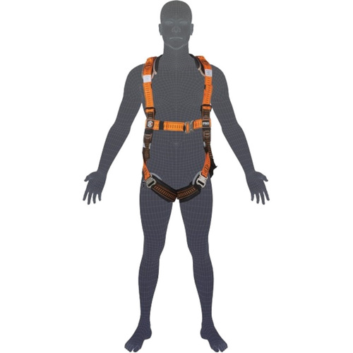 WORKWEAR, SAFETY & CORPORATE CLOTHING SPECIALISTS - HARNESS - ELITE RIGGERS XL-2XL STAINLESS STEEL WITH NYLON HARNESS BAG