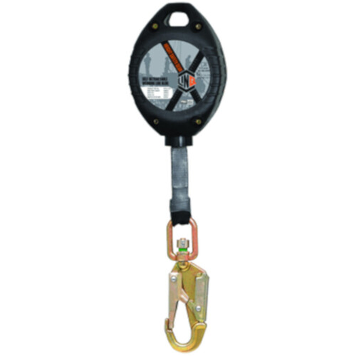 WORKWEAR, SAFETY & CORPORATE CLOTHING SPECIALISTS - LINQ Self Retractable LOQ-BLOQ Webbing Lanyard 3.5M