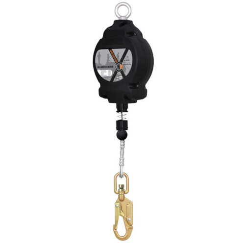 WORKWEAR, SAFETY & CORPORATE CLOTHING SPECIALISTS - LINQ Self Retractable LOQ-BLOQ Wire Rope Range 140Kg 10M