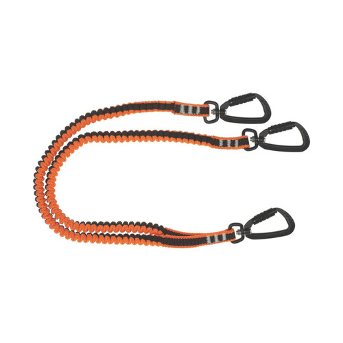 WORKWEAR, SAFETY & CORPORATE CLOTHING SPECIALISTS - Tool Lanyard Twin Tail- Dbl Act Kara x 3