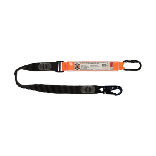 WORKWEAR, SAFETY & CORPORATE CLOTHING SPECIALISTS LINQ Elite Single Leg Elasticated Lanyard with Hardware KS & SN