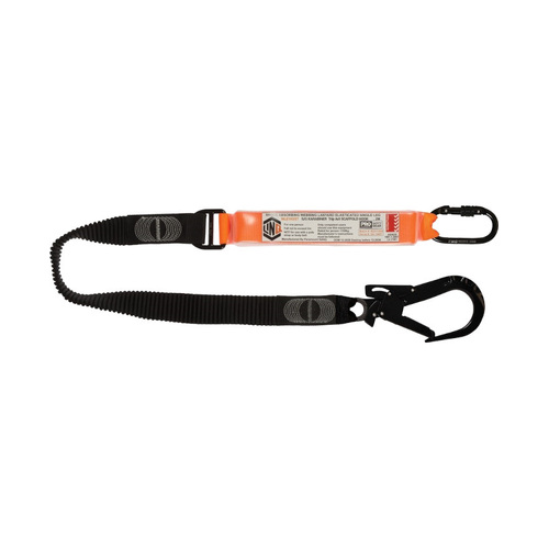 WORKWEAR, SAFETY & CORPORATE CLOTHING SPECIALISTS - LINQ Elite Single Leg Elasticated Lanyard with Hardware KS & ST