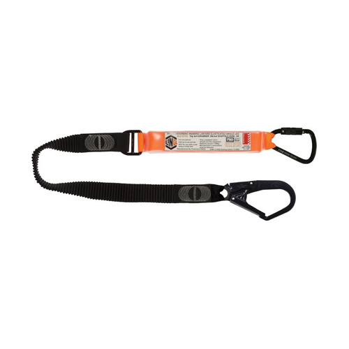 WORKWEAR, SAFETY & CORPORATE CLOTHING SPECIALISTS LINQ Elite Single Leg Elasticated Lanyard with Hardware KT & SD