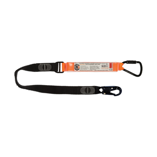 WORKWEAR, SAFETY & CORPORATE CLOTHING SPECIALISTS - LINQ Elite Single Leg Elasticated Lanyard with Hardware KT & SN