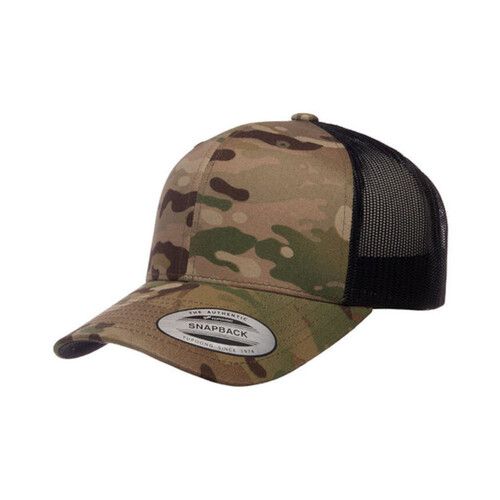 WORKWEAR, SAFETY & CORPORATE CLOTHING SPECIALISTS - 6606MC - Retro Trucker Multicam Cap - Camo