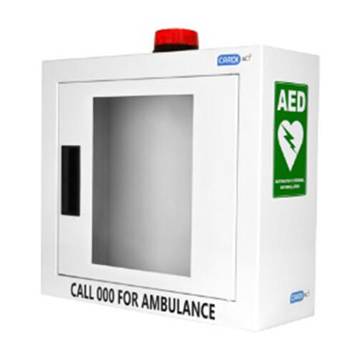 WORKWEAR, SAFETY & CORPORATE CLOTHING SPECIALISTS - MEDIQ DEFIB ALARMED CABINET-SUITS HS1 AND FRX