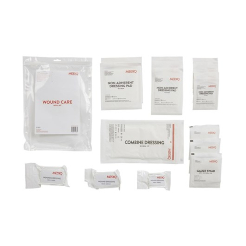 WORKWEAR, SAFETY & CORPORATE CLOTHING SPECIALISTS - MEDIQ FIRST AID KIT REFILL MODULE #6 WOUND CARE  IN ZIPLOCK BAG CLEAR/WHITE