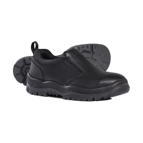 WORKWEAR, SAFETY & CORPORATE CLOTHING SPECIALISTS Black Slip-on Shoe