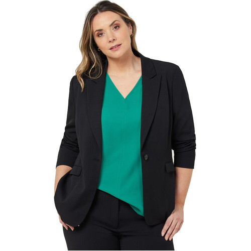 WORKWEAR, SAFETY & CORPORATE CLOTHING SPECIALISTS - CREPE STRETCH RELAXED LONGLINE JACKET - Womens