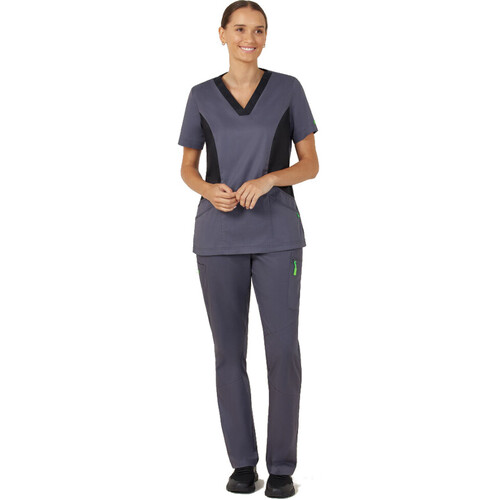 WORKWEAR, SAFETY & CORPORATE CLOTHING SPECIALISTS Active - Scrubs - Curie Rollup Waist Scrub Pant - Ladies