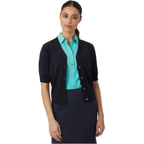 WORKWEAR, SAFETY & CORPORATE CLOTHING SPECIALISTS - DISCONTINUED - NNT - SS RIB TRIM CARDIGAN