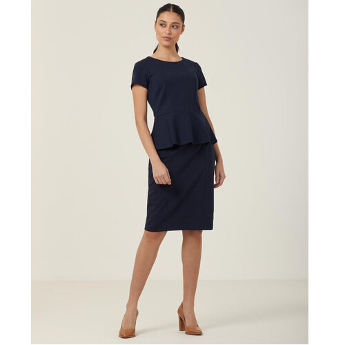 WORKWEAR, SAFETY & CORPORATE CLOTHING SPECIALISTS - NNT - CAP SLEEVE PEPLUM TOP