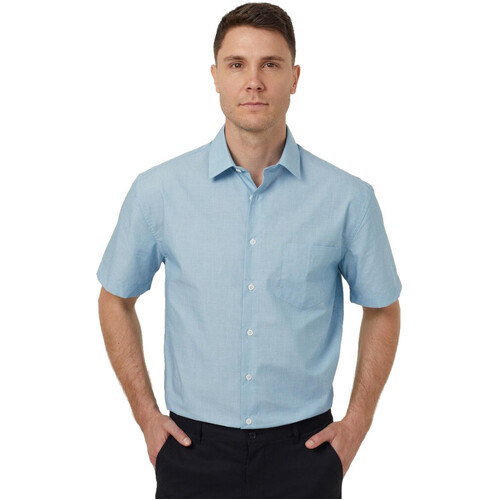 WORKWEAR, SAFETY & CORPORATE CLOTHING SPECIALISTS - Everyday - TEXTURED MENS SHORT SLEEVE SHIRT