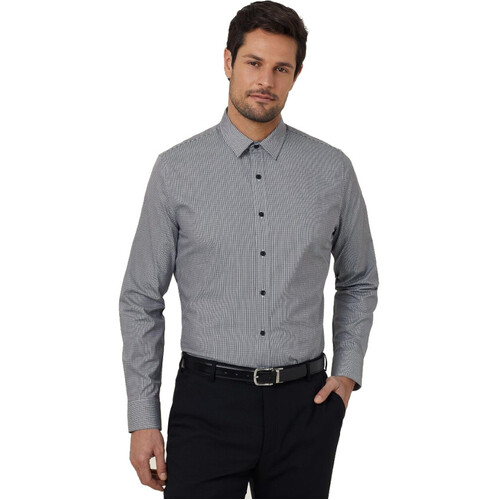 WORKWEAR, SAFETY & CORPORATE CLOTHING SPECIALISTS - MENS PLAIN L/S SLIM