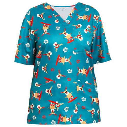 WORKWEAR, SAFETY & CORPORATE CLOTHING SPECIALISTS - REINDEER SCRUB TOP